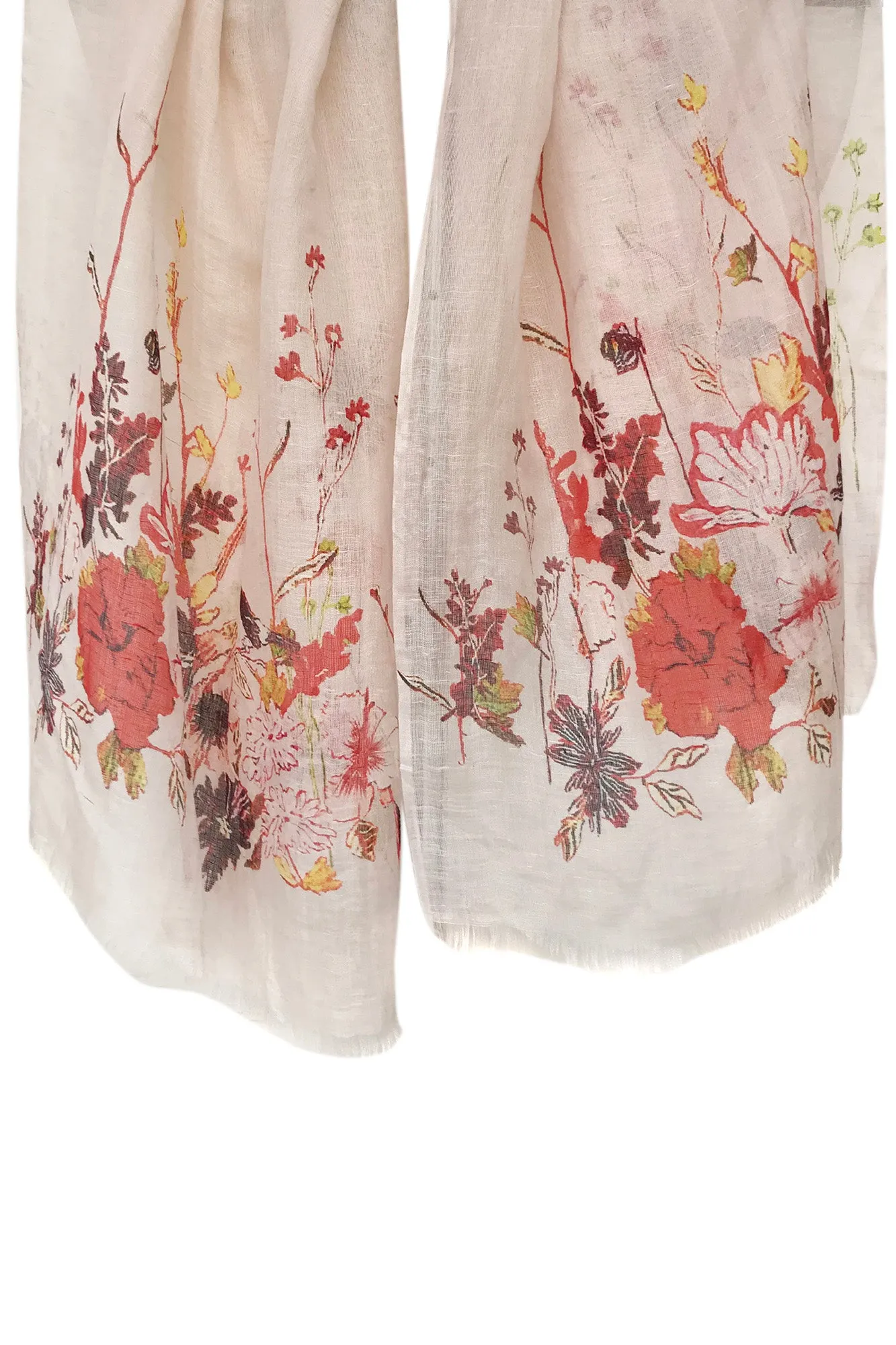 Silk linen - Wildflowers scarf