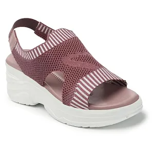 Smart & Sleek Women Lightweight Sports Flatforms Sandals (Color-Purple, Size-8)