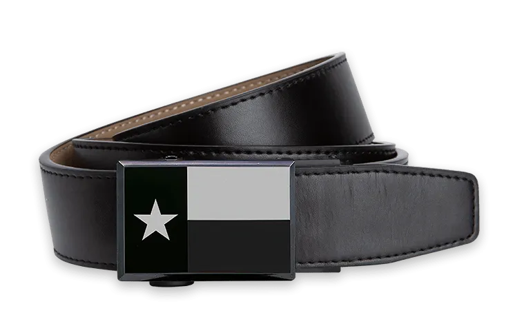 Texas Heritage Black, 1 3/8 Strap, Dress Belt