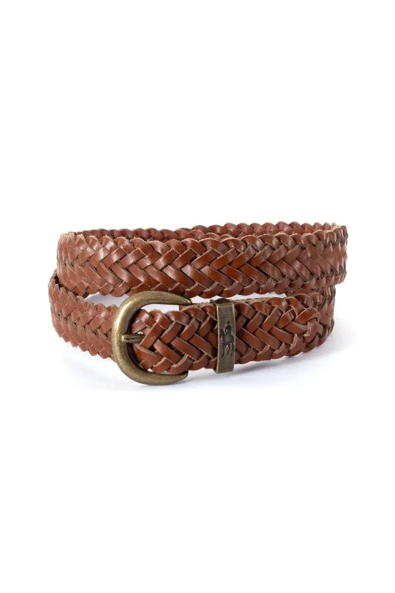 Thomas Cook Selby Plaited Leather Belt