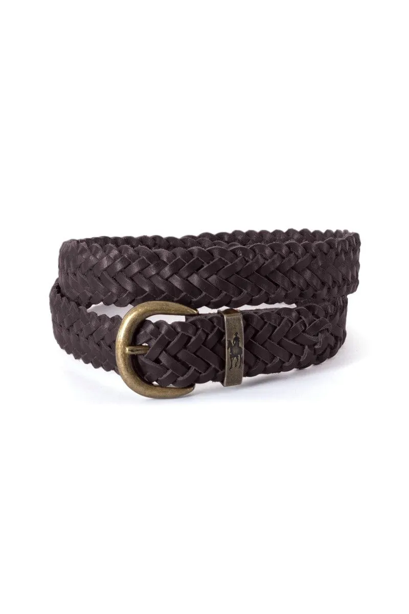 Thomas Cook Selby Plaited Leather Belt