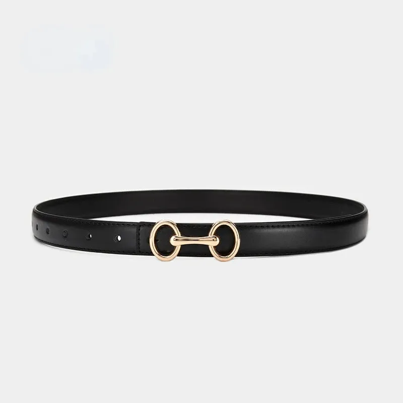 Trendy Leather Fashion Buckle  Belt