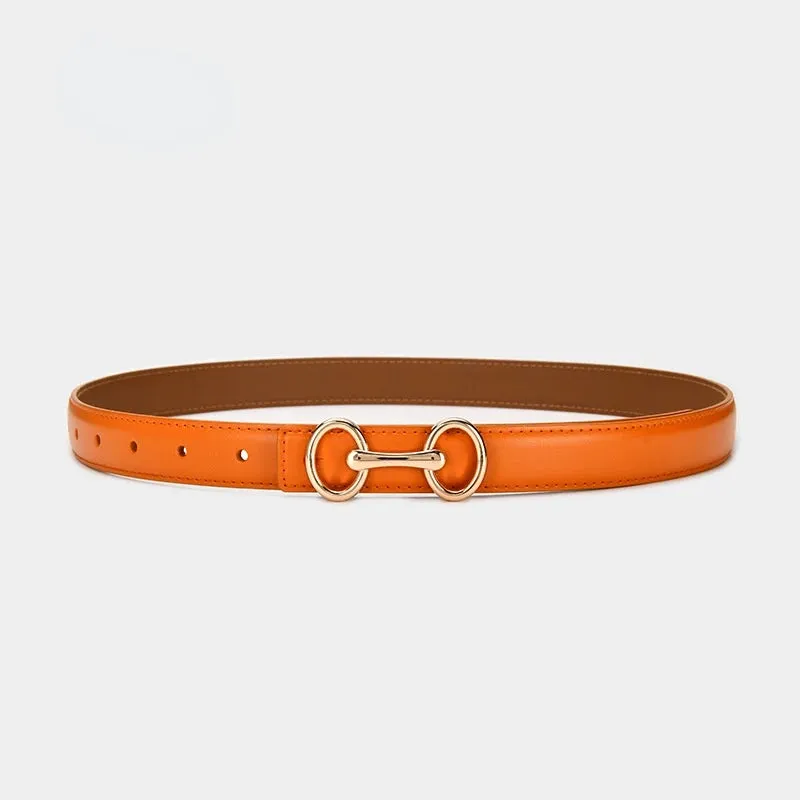 Trendy Leather Fashion Buckle  Belt