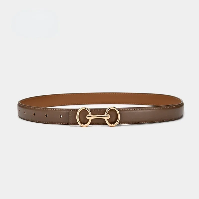 Trendy Leather Fashion Buckle  Belt