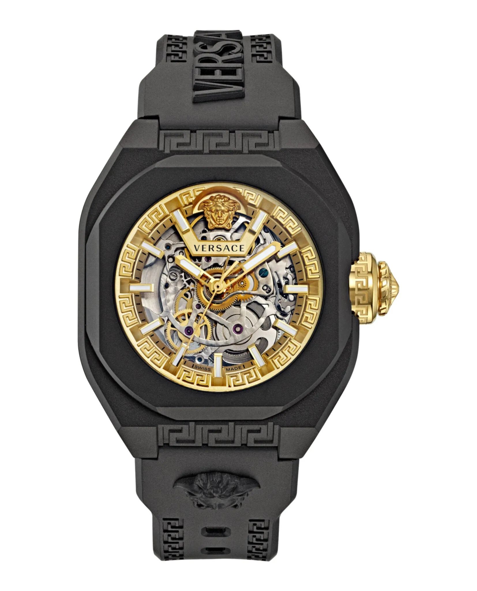 Versace V-Legend Skeleton Black Watch