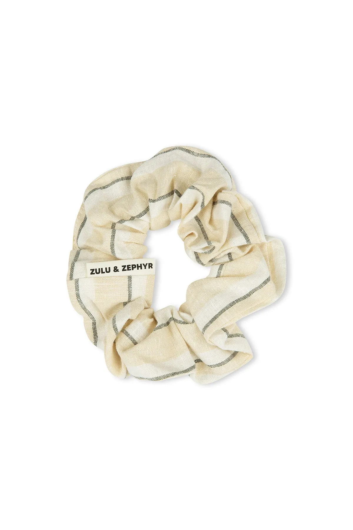 Woven Scrunchie - Shadow Stripe