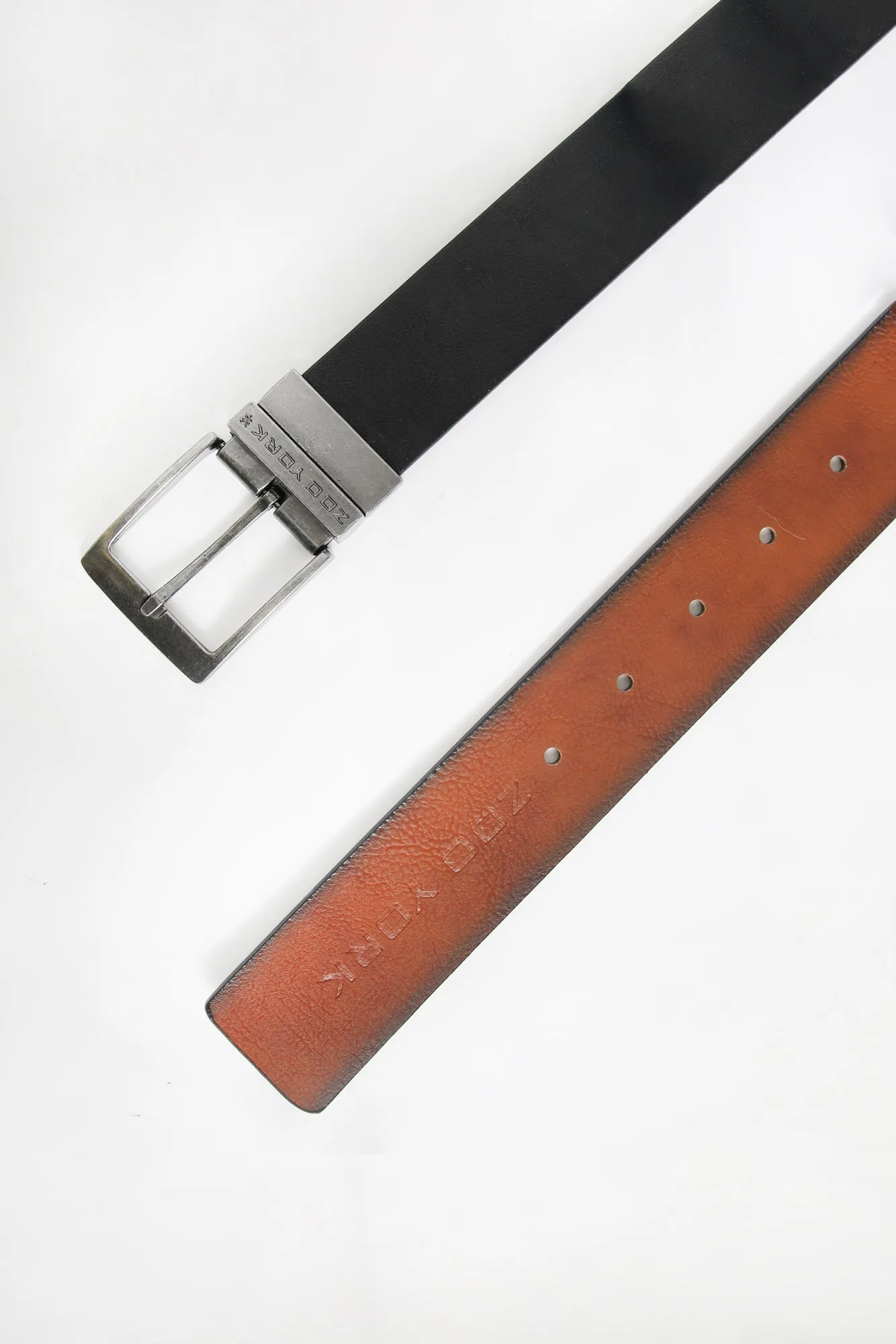 Zoo York Mens Reverisble Faux Leather Belt